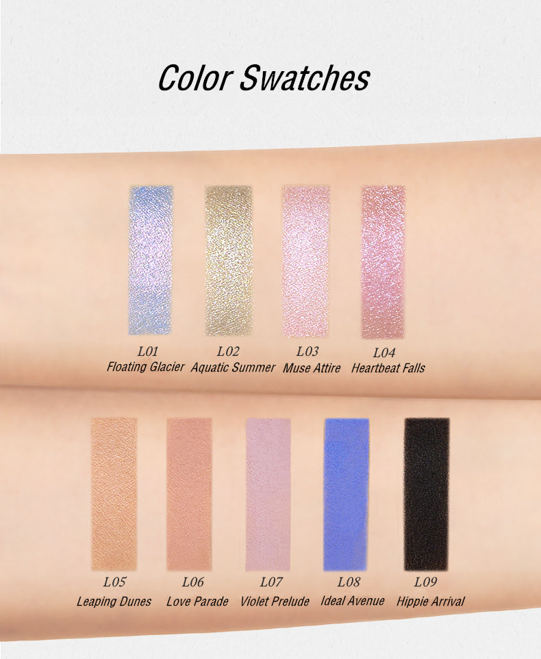 INSBAHA Matte & Pearlescent Monochrome Eyeshadow T4119