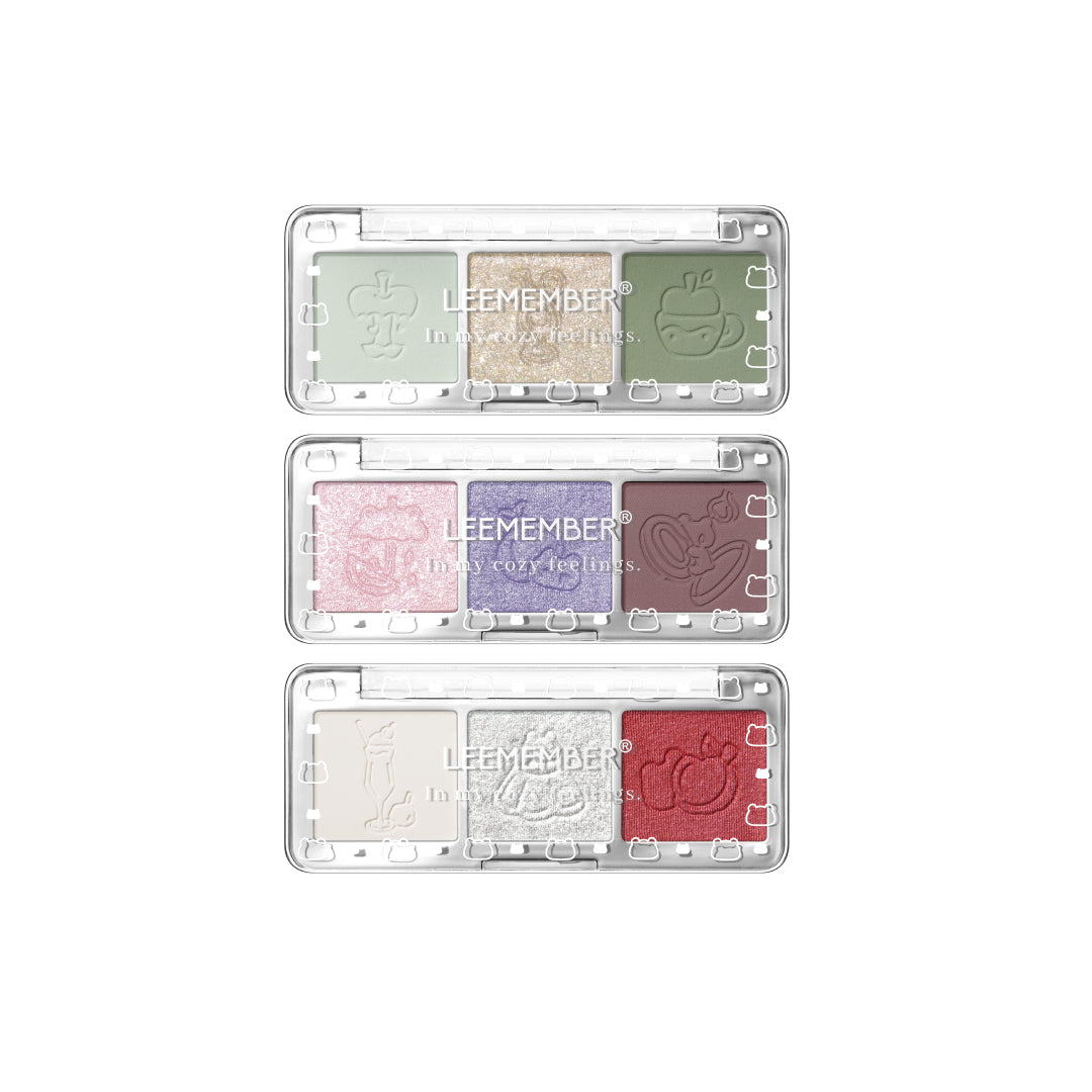 LEEMEMBER Fruit Punch Collection 3-color Satin Eyeshadow Palette T5000