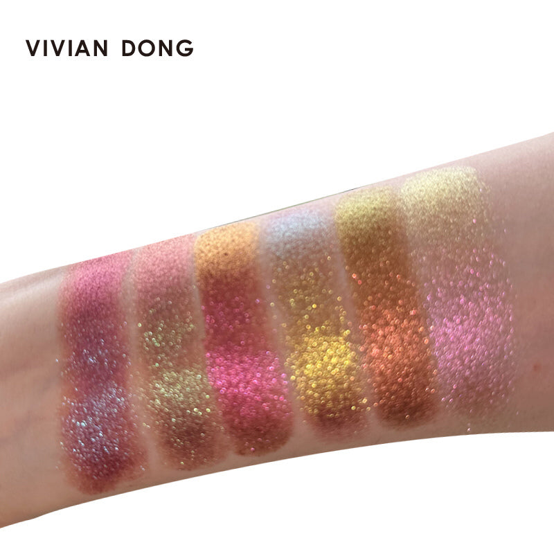 VIVIAN DONG Enchantress 6-Color Pearlescent Eyeshadow Palette T4039