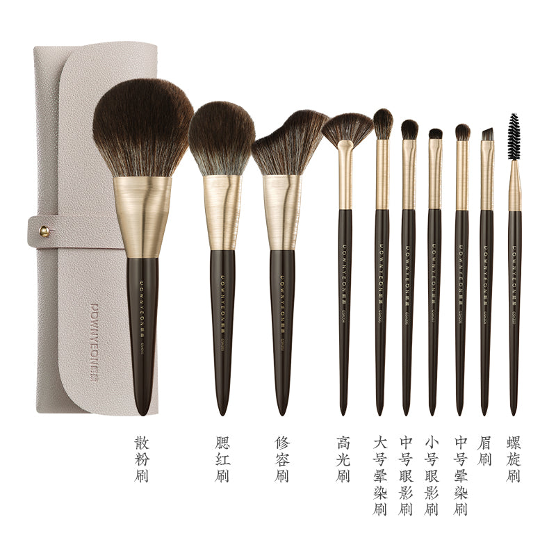 ROWNYEON Gosang Flower Professional Makeup Brush 10 Pcs Set T4992