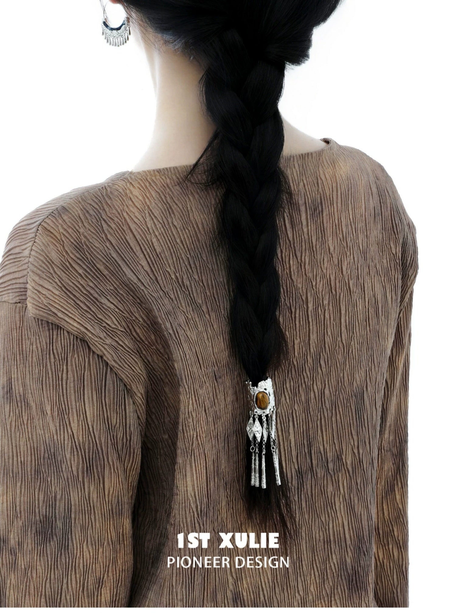 1STXULIE Superior Miao-style Retro Hair Clip T5816