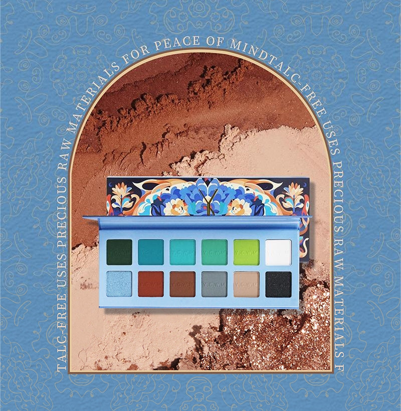 YiCaiWenMo Phantom Lotus 12-color Eyeshadow Palette T5065