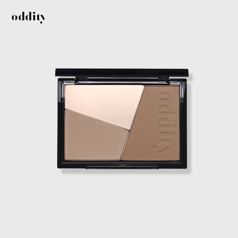 Oddity 3-color Matte Highlighter & Contour Makeup Palette T5296