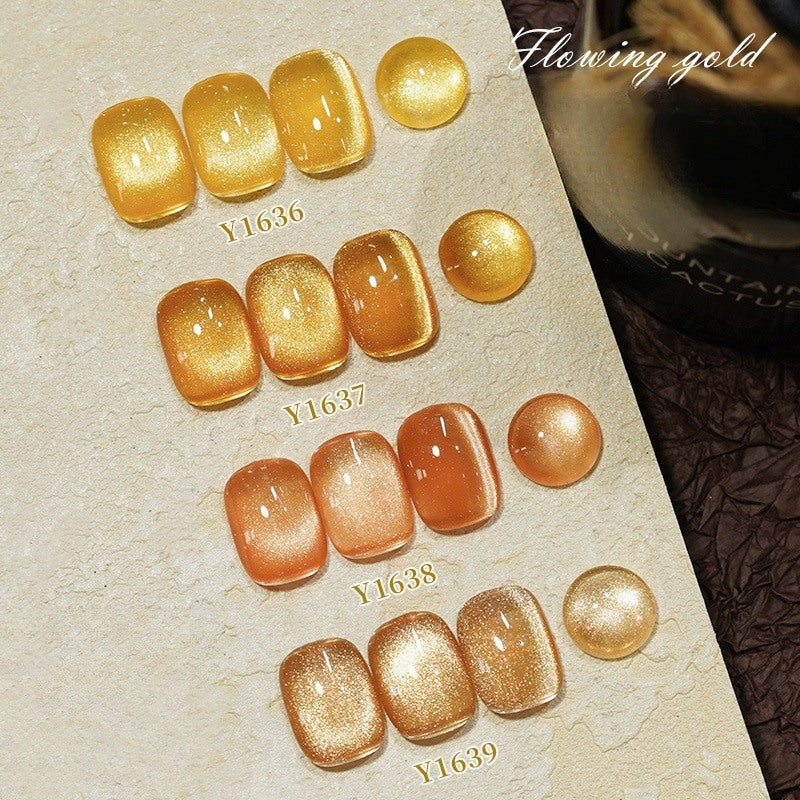 KellyKessa 15ml Flowing Gold Cat Eye Gel Polish T4523