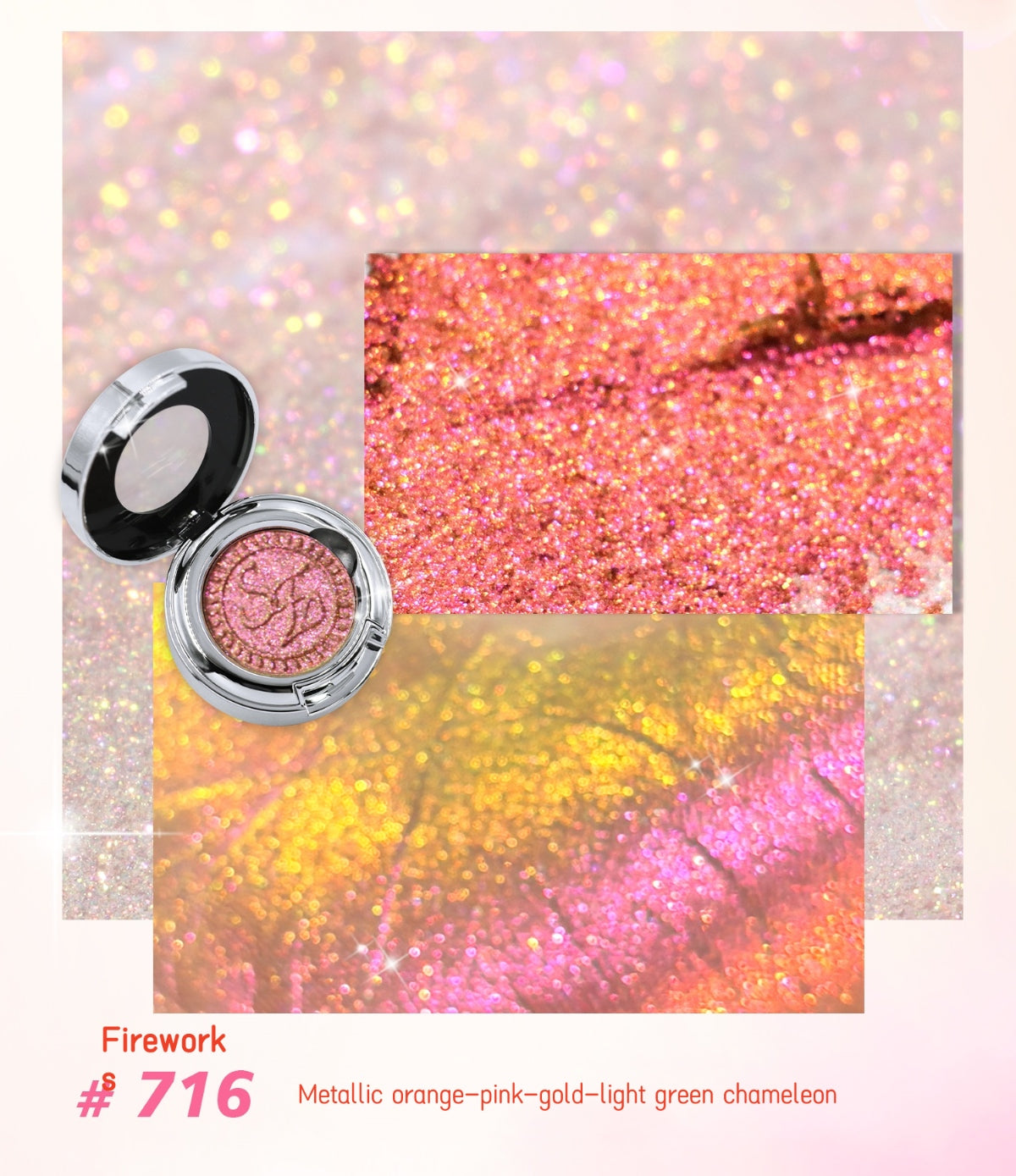SheenEffect Magic Chameleon Eyeshadow #716 Fireworks T4674