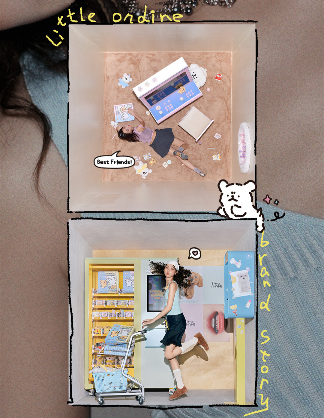 لوحة ظلال العيون LITTLE ONDINE Puppy Hug Series المكونة من 7 ألوان T4158