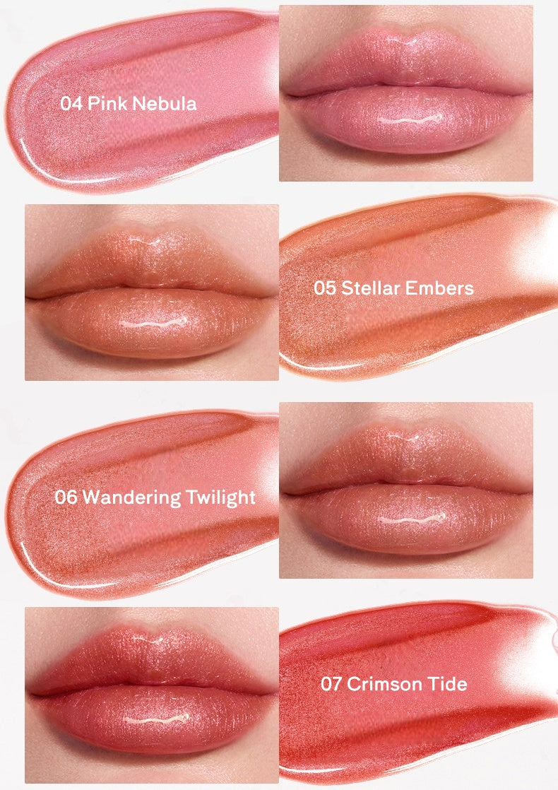 JOOCYEE Cat Eye Diamond Shimmer Glossy Mirror Lip Gloss T5516