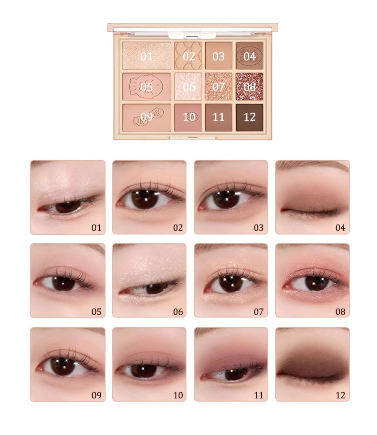 CLIO Sweet Pleasure 12 Colors Eyeshadow Palette T4408