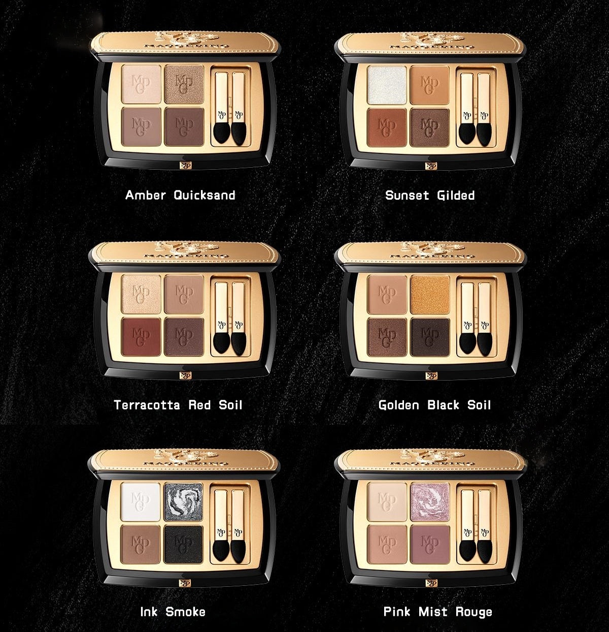 MAOGEPING True Color of Earth 4-color Eyeshadow Palette T5068