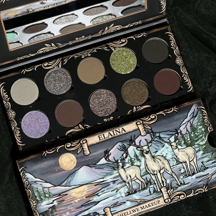 SHELLWE MAKEUP ELAINA 10 farver kameleon øjenskyggepalette T4036