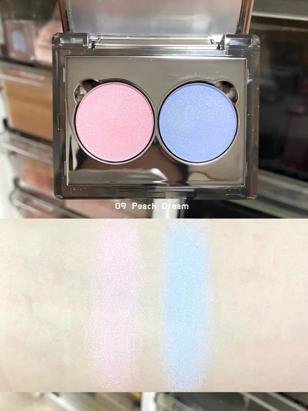 ODDITY 2-Color Matte & Diamond Shimmer Eyeshadow Palette T4961