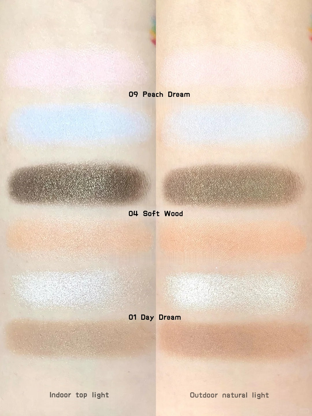 ODDITY 2-Color Matte & Diamond Shimmer Eyeshadow Palette T4961