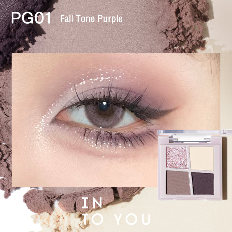 INTO YOU Rotational 4-Color Matte & Shimmer Eyeshadow Palette T3526