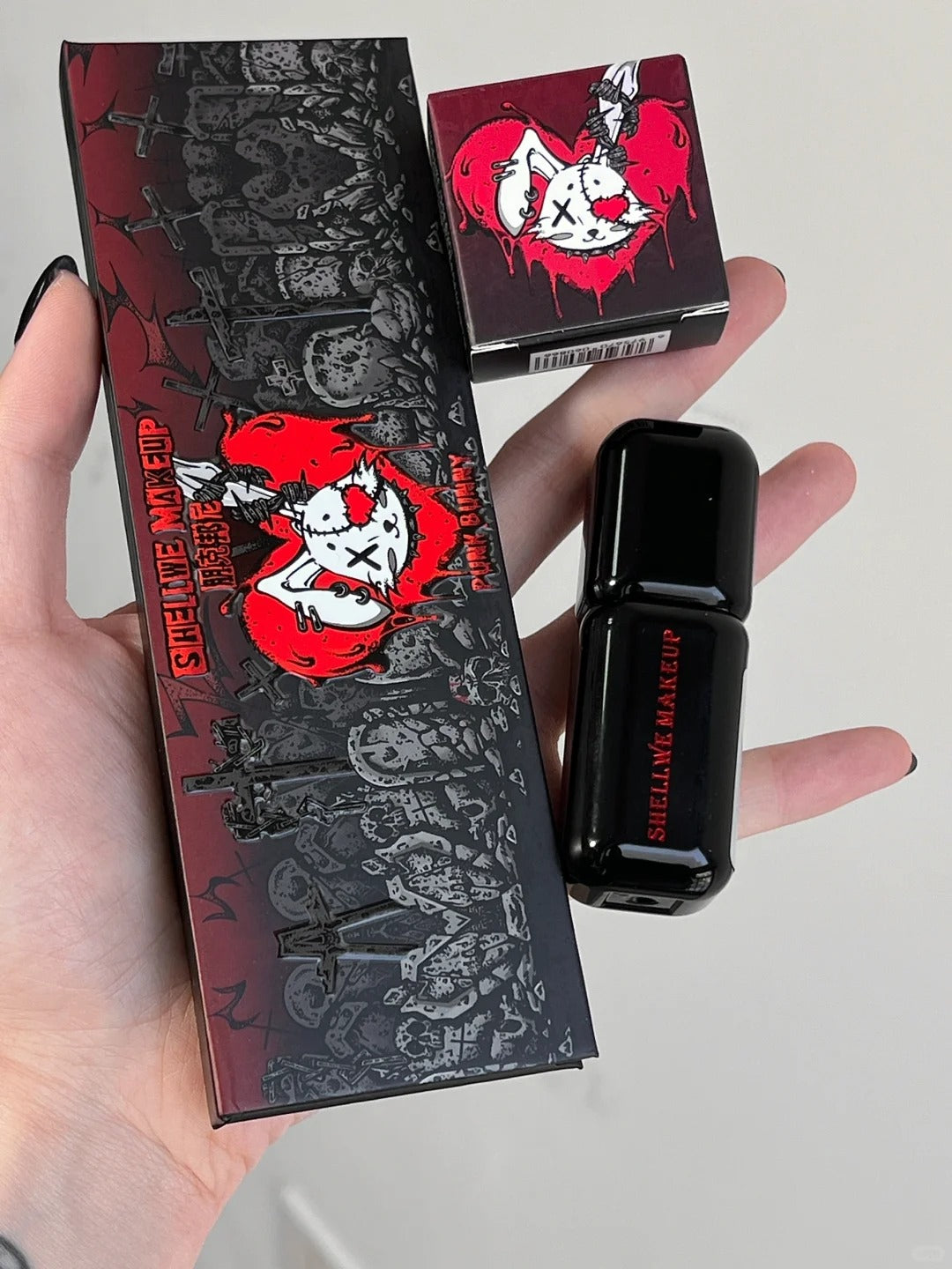 SHELLWE MAKEUP X freya86 PUNK BUNNY Collection Gothic Smoky Makeup Set T4939