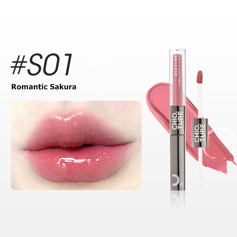 CHIOTURE Double-ended Matte & Mirror Lip Glaze T3694