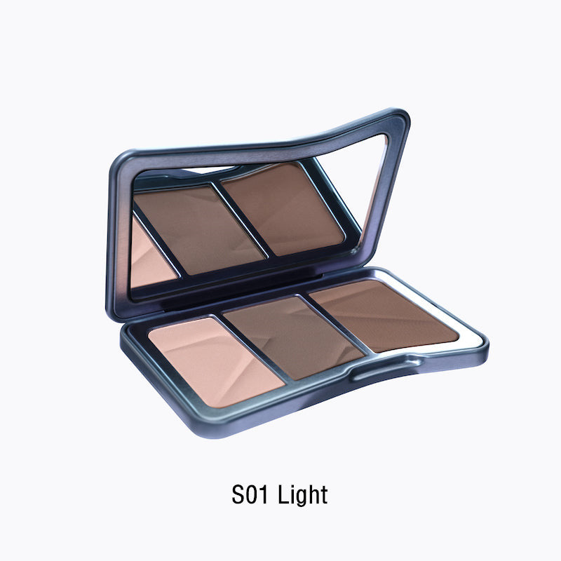 KALEIDOS Symphony Tricolor Matte Contour Palette T3532