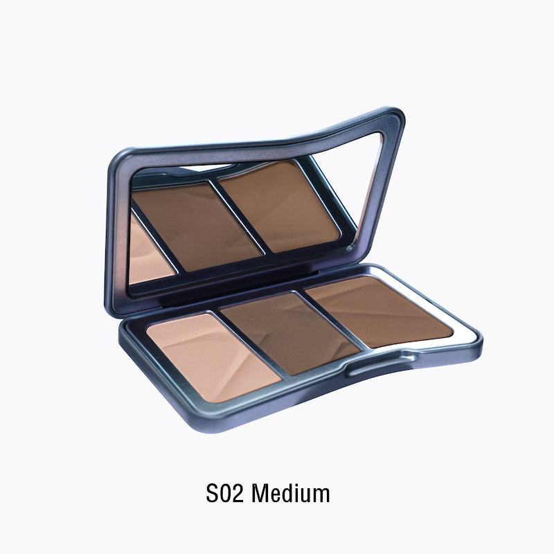 KALEIDOS Symphony Tricolor Matte Contour Palette T3532