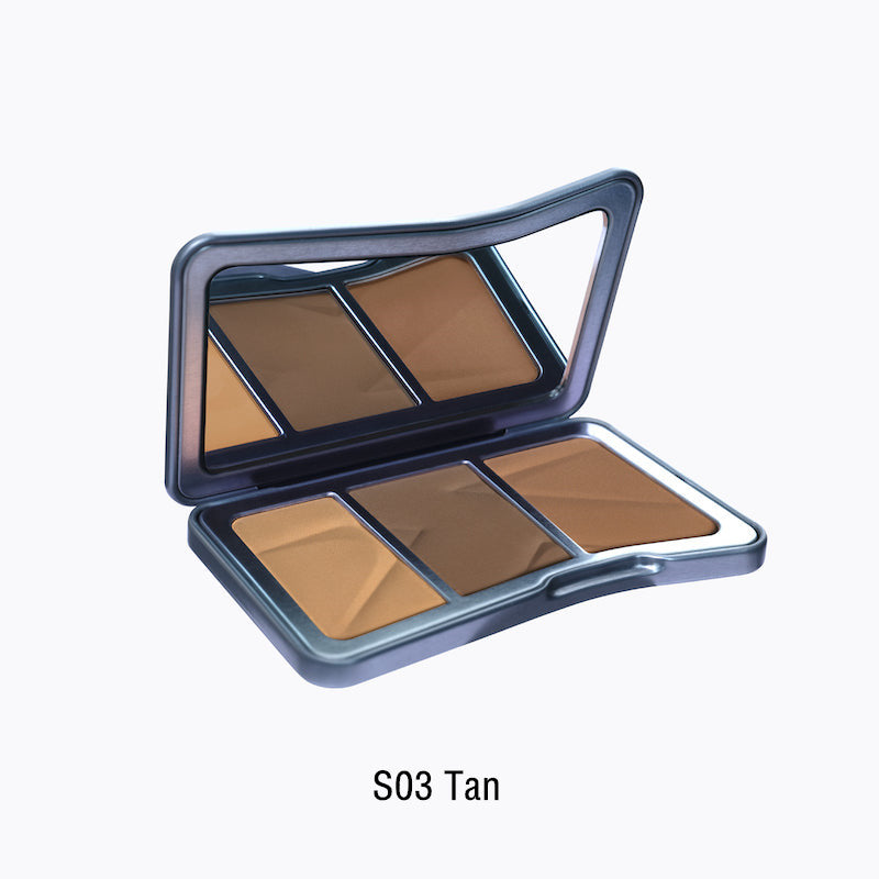 KALEIDOS Symphony Tricolor Matte Contour Palette T3532