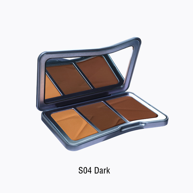 KALEIDOS Symphony Tricolor Matte Contour Palette T3532