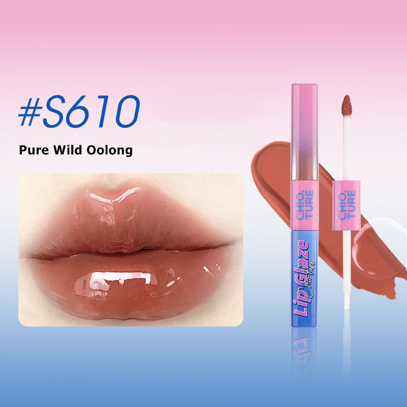 CHIOTURE Double-ended Matte & Mirror Lip Glaze T3694
