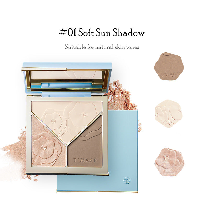 TIMAGE Matte & Shimmer Highlighter Contour Palette (3.0) T2912