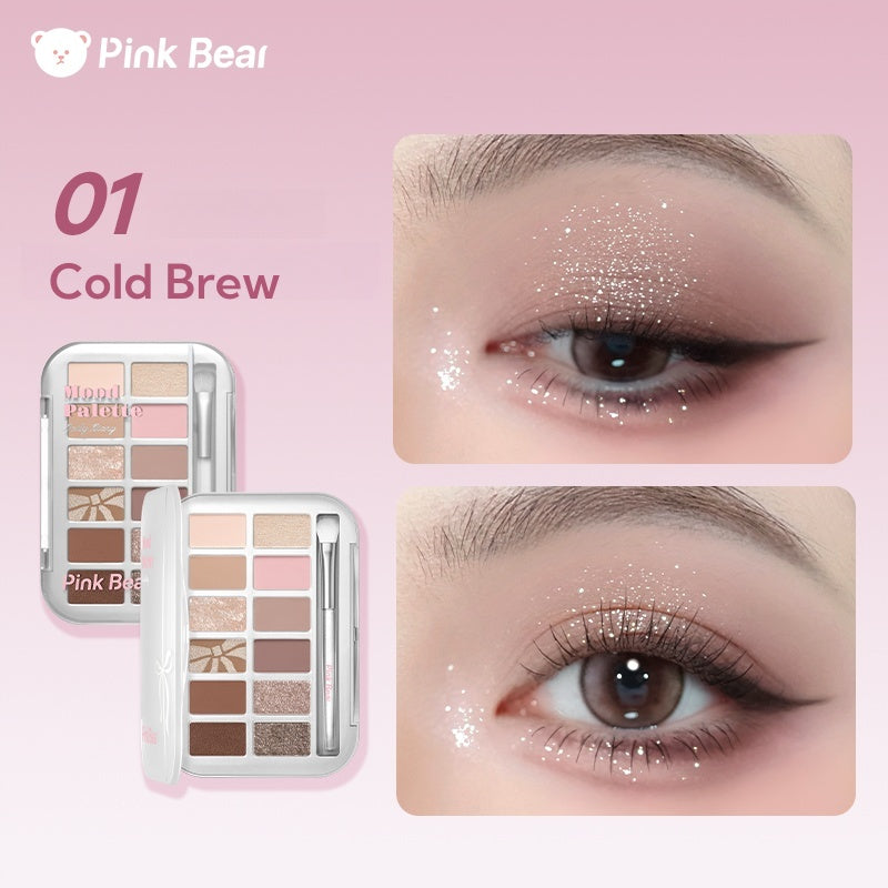 Pink Bear Color Mood Collection 12-color Eyeshadow Palette T4721