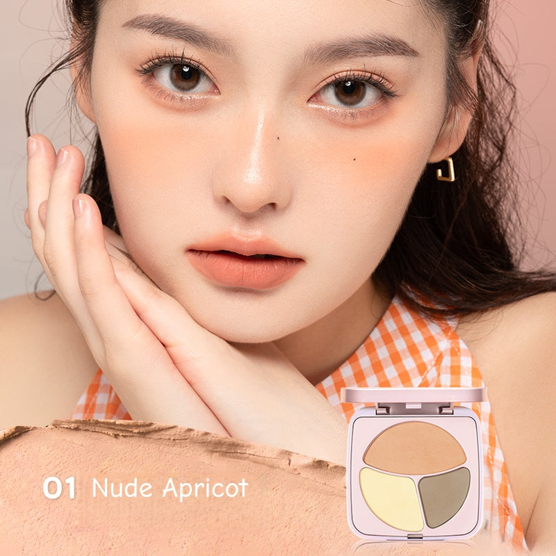 BABREA 3-color Vitality Matte Makeup Blusher Palette T5034