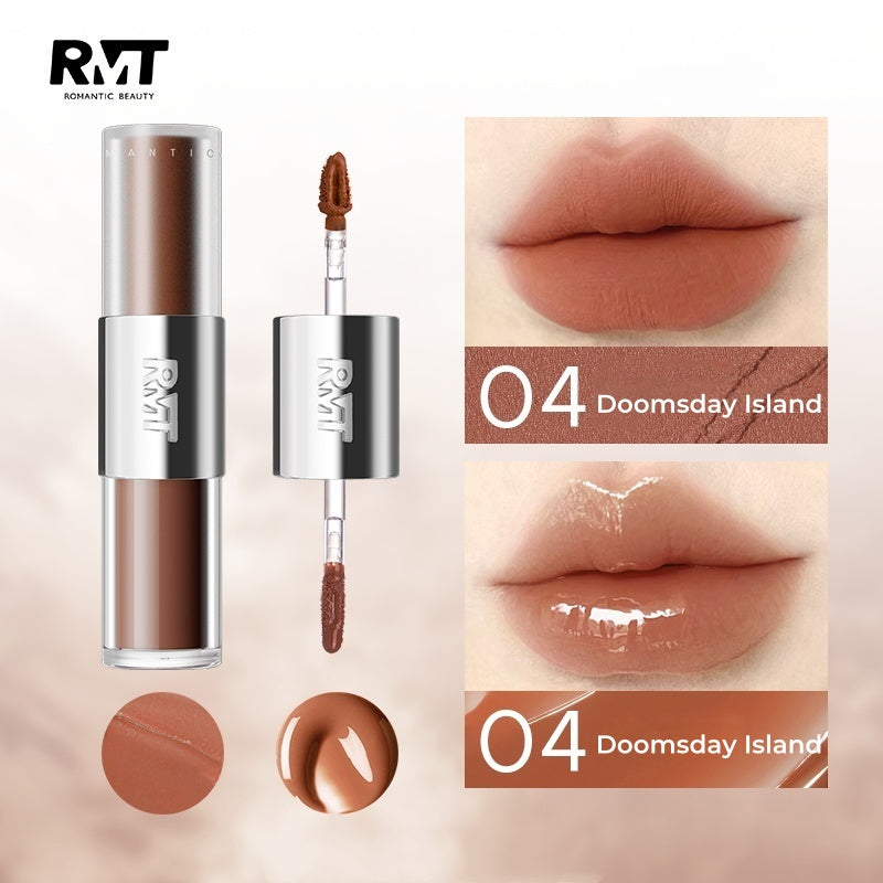 ROMANTIC BEAUTY Double-head Matte & Glossy Lip Glaze T4881