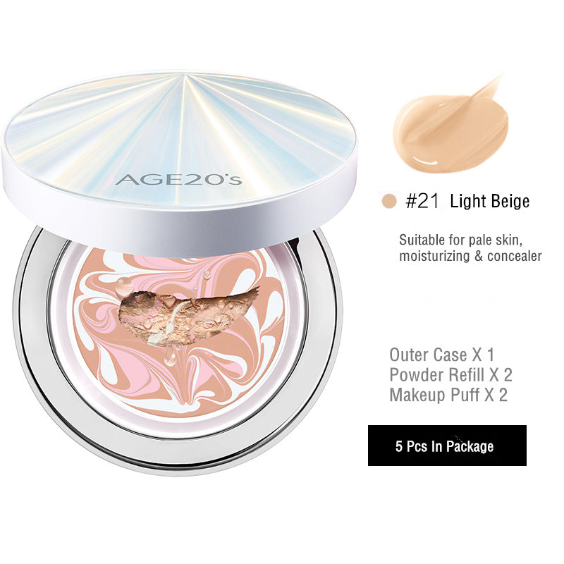 AGE 20's Signature 3-Color Essence Concealer Air Cushion Foundation RX SPF 50+/PA+++ T3473