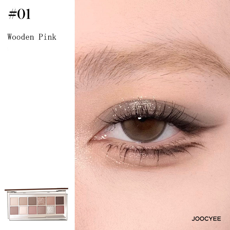 JOOCYEE 12 Shades Matte Pearlescent Eyeshadow Palette T3866
