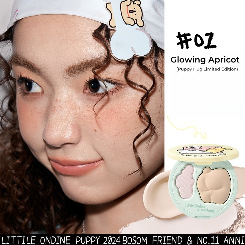LITTLE ONDINE X Puppy Hug Double-effect Highlighter Palette T4753