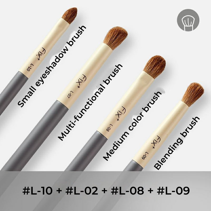 FIX+ Purple Lithium Gray Collection Professional Makeup Brush 12 Pcs Set T4925