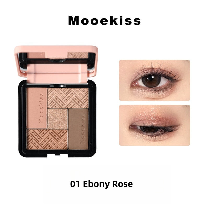 Mooekiss Soulmate Mat &amp; Perlemors Øjenskyggepalette T4567