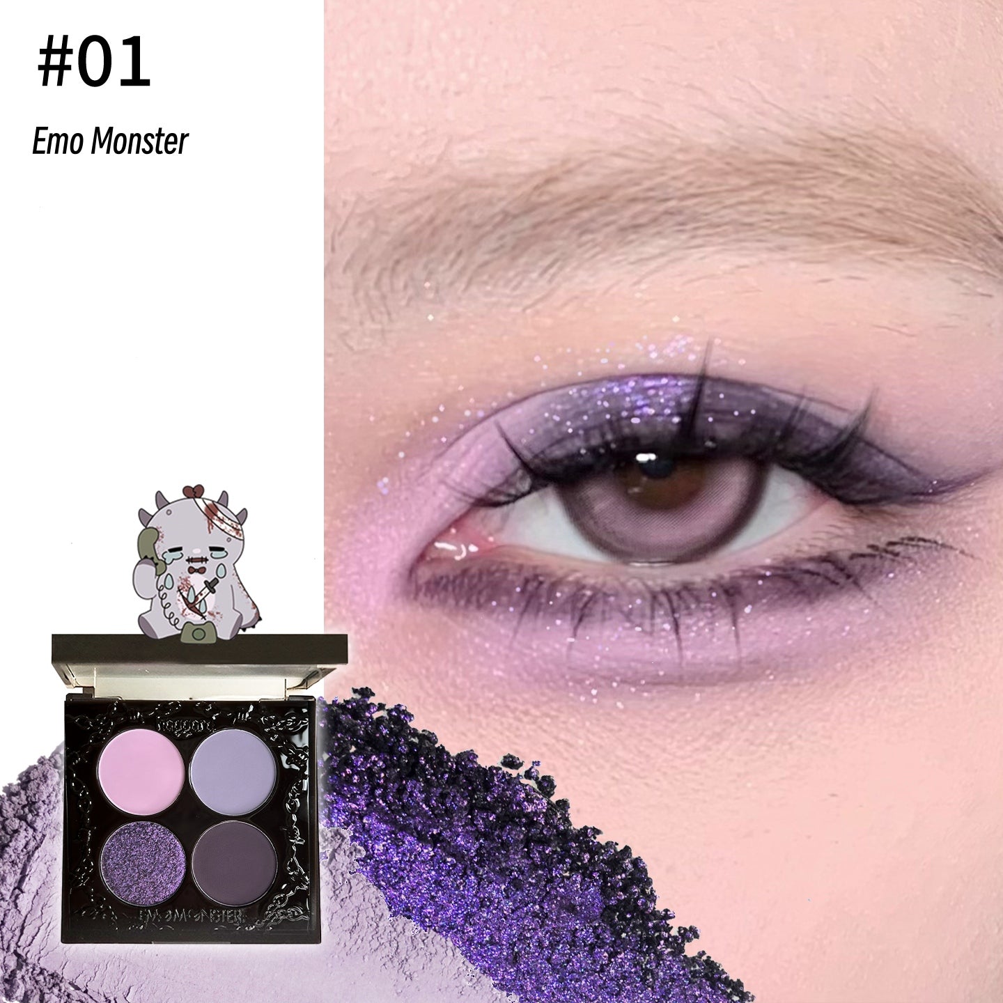 HAGGARD Emo Monster Collection Smokey Eyeshadow Palette T5254