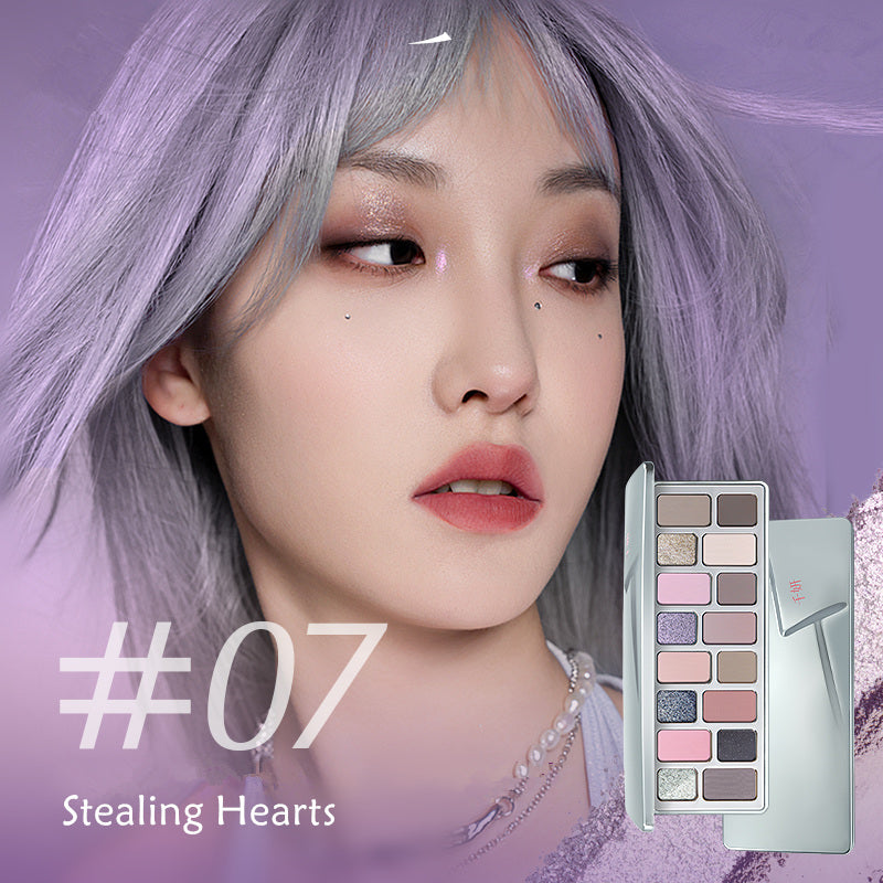 QianYan Cosmic Mind 16-Color Holographic Eyeshadow Palette T3871