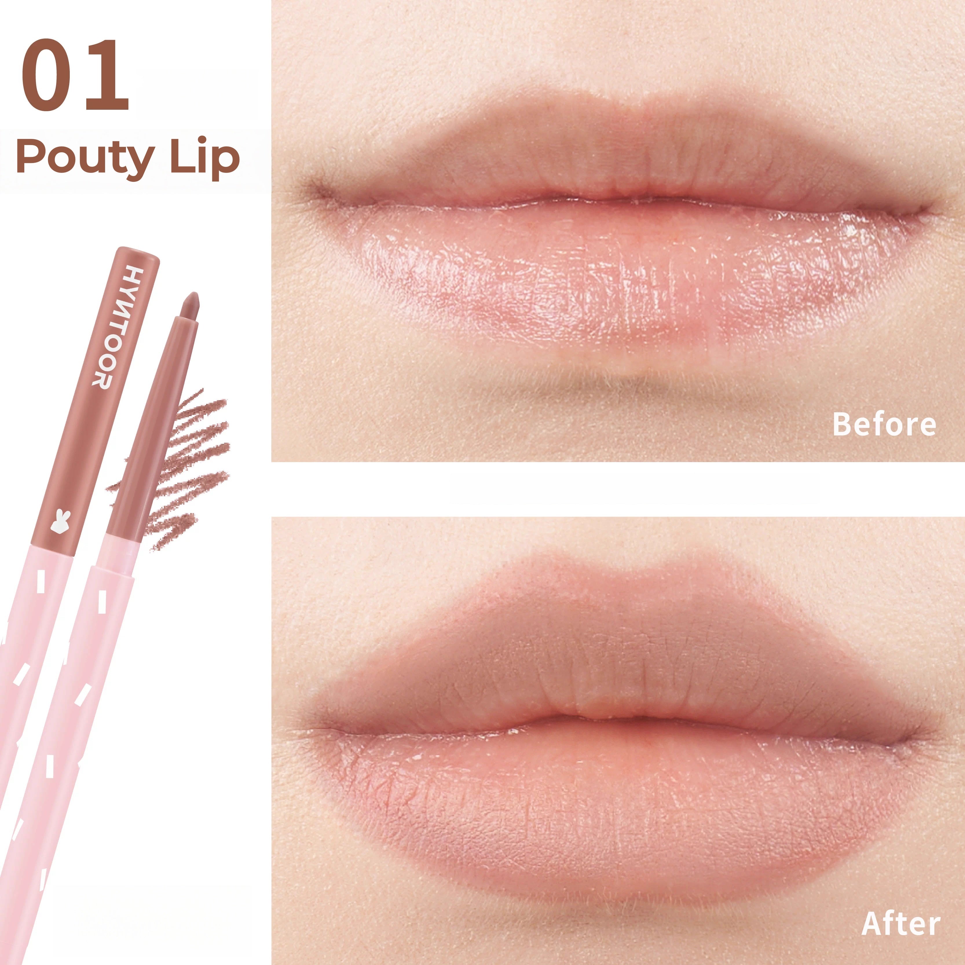 HYNTOOR Chocolate Bar Velvet Matte Lip Liner Pen T5330