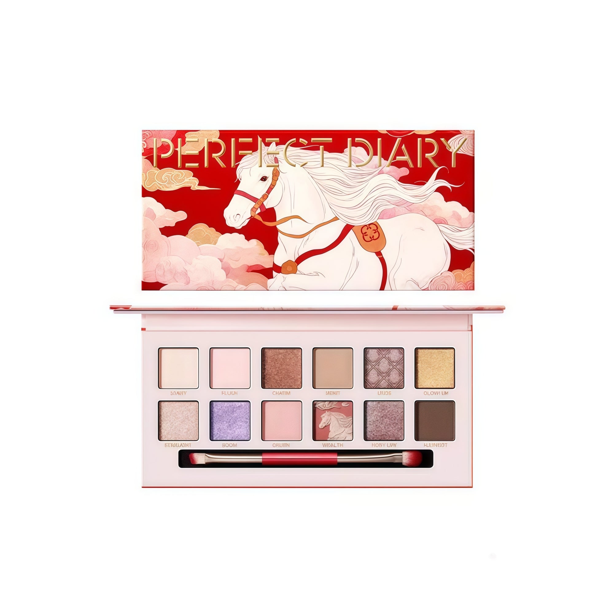 PERFECT DIARY X Discovery New Year Limited #Lucky Steed Eyeshadow Palette T5424