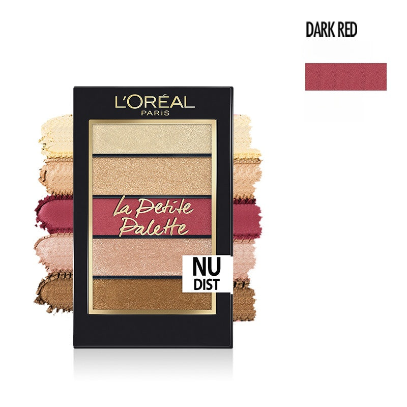 L'Oréal 5-color Matte & Pearlescent Eyeshadow Palette T4973