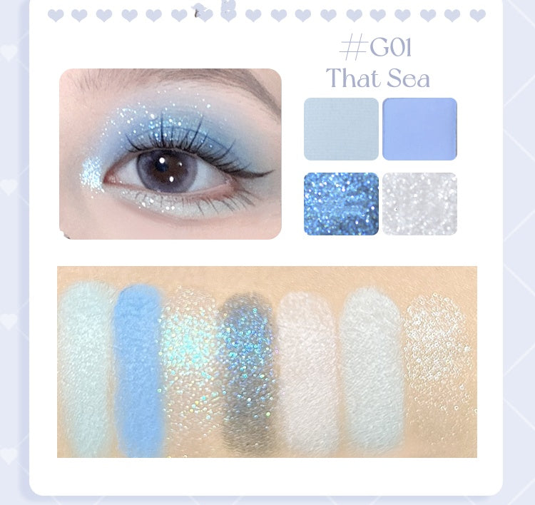 GOGO TALES Girlish Heart 7-color Eyeshadow Palette T5093
