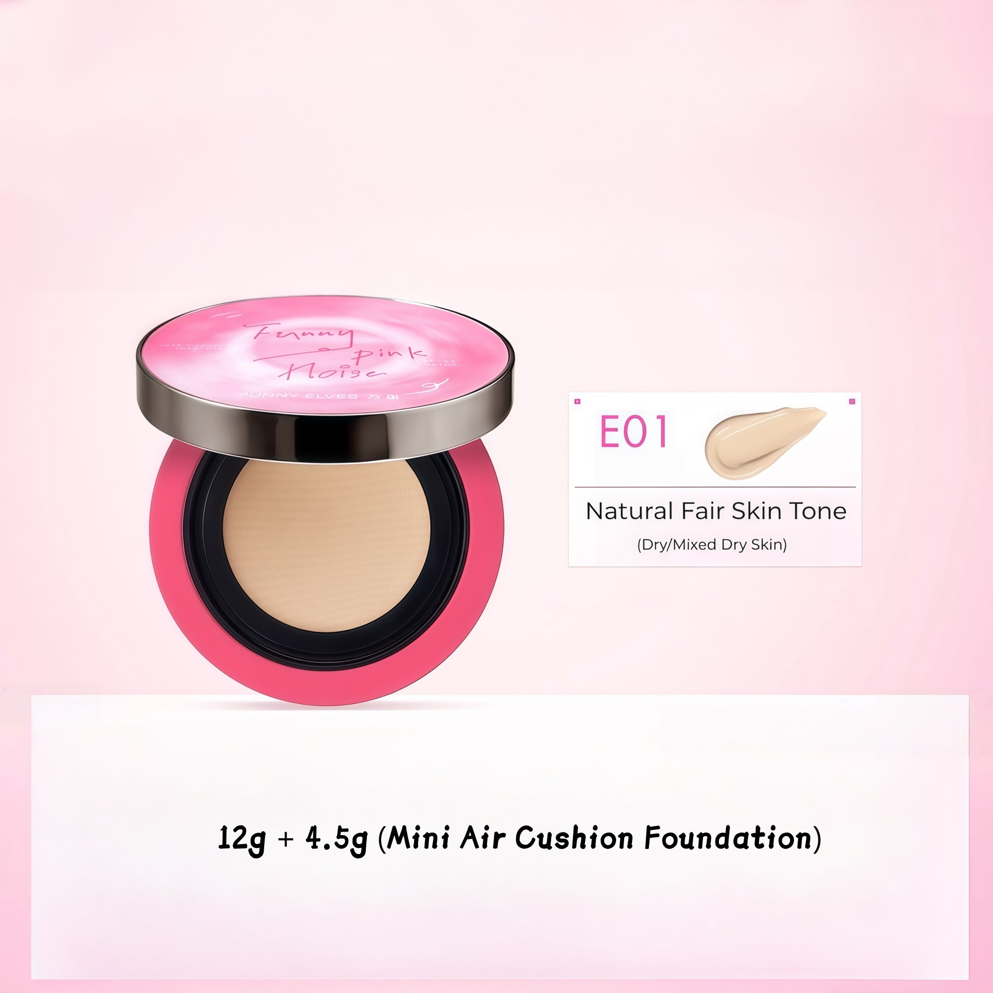 Funny Elves Ling-wear Oil-control Moist Air Cushion Foundation (2.0) T5328