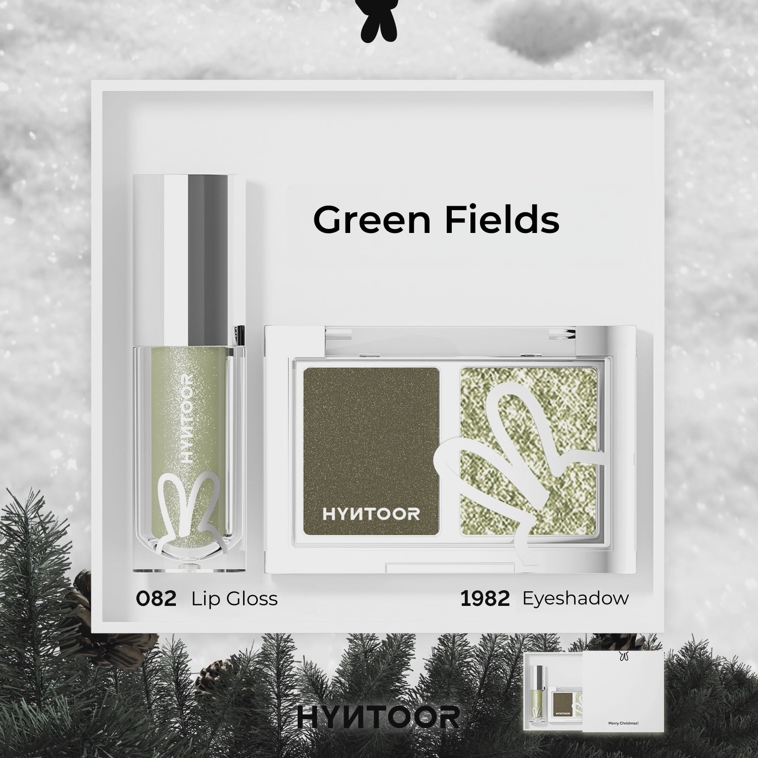 HYNTOOR Christmas Collection Eyeshadow & Lip Gloss Gift Box T5324