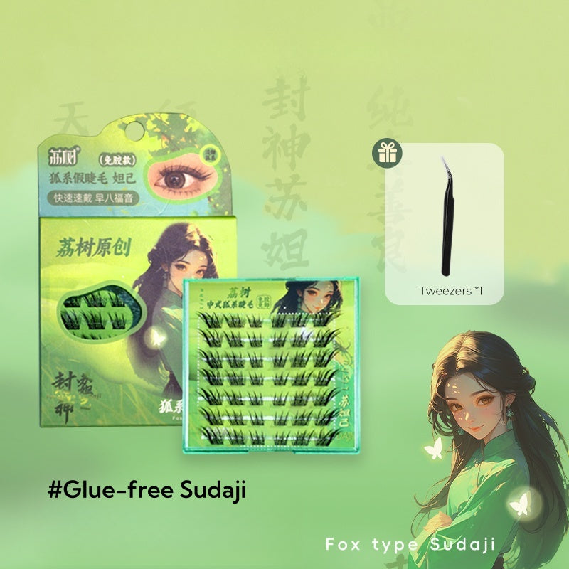 Lishu Fox Type Glue-free Long-wear Natural Flase Eyelashes T4593