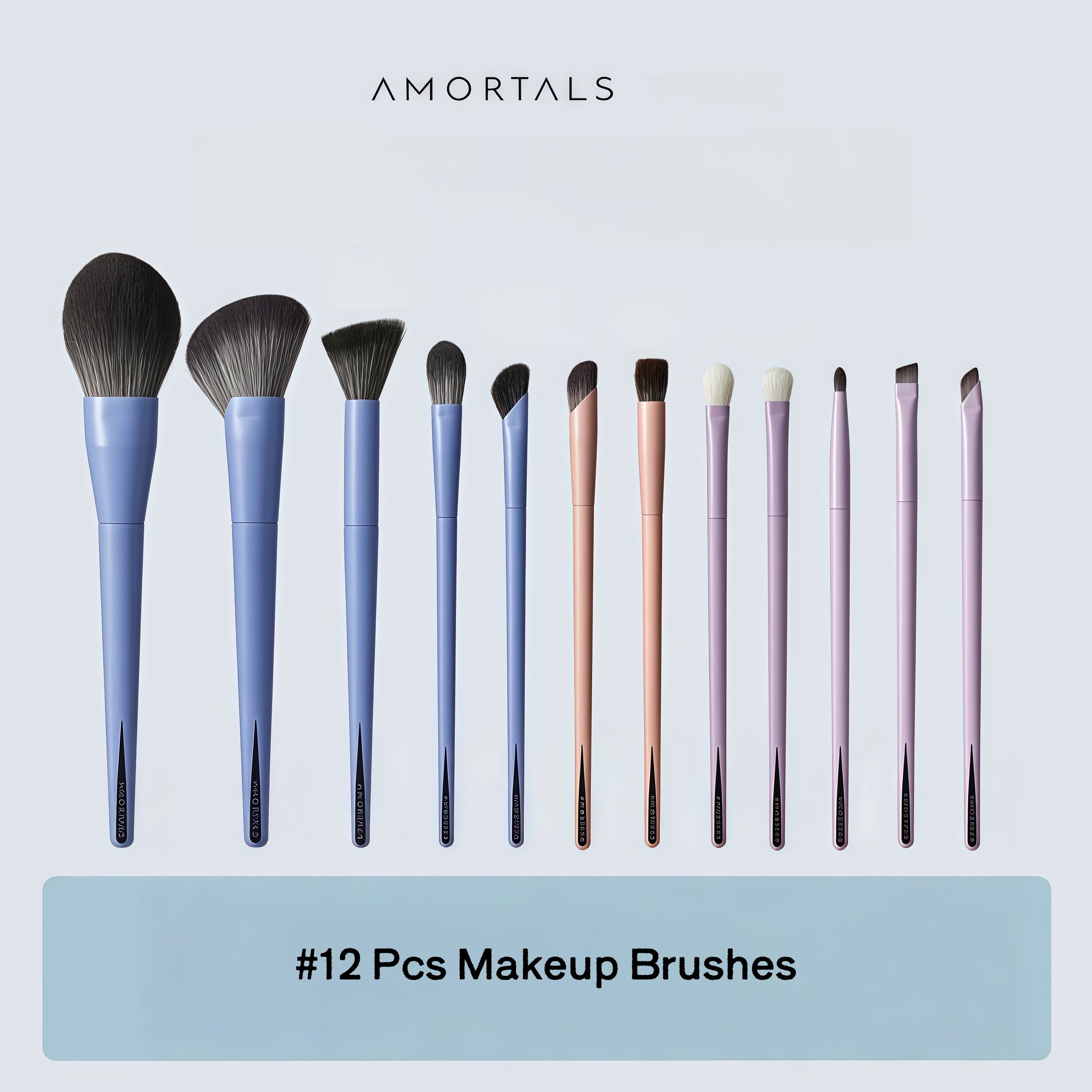 AMORTALS Work Master Collection 12 Pcs Makeup Brushes Set T5264