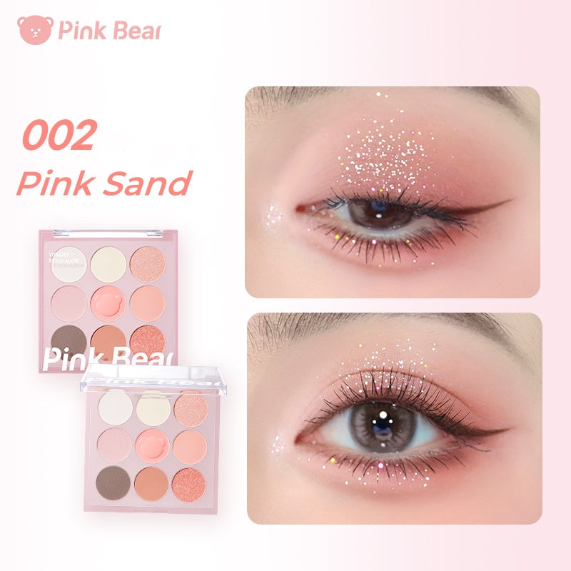 Pink Bear Energetic Girl Collection 9-color Eyeshadow Palette T4805