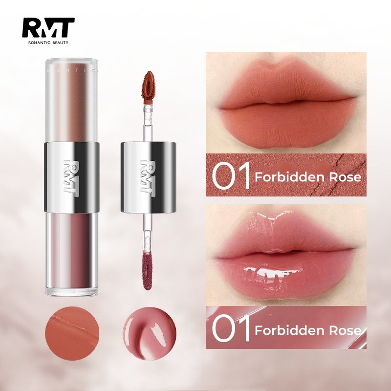 ROMANTIC BEAUTY Double-head Matte & Glossy Lip Glaze T4881