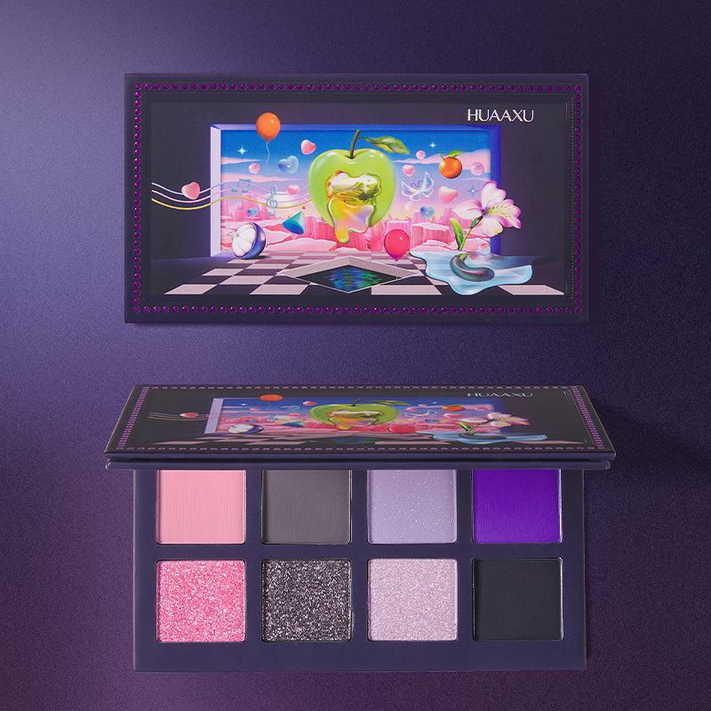 HUAXU Wonderful World 8-Color Eyeshadow Palette T3849