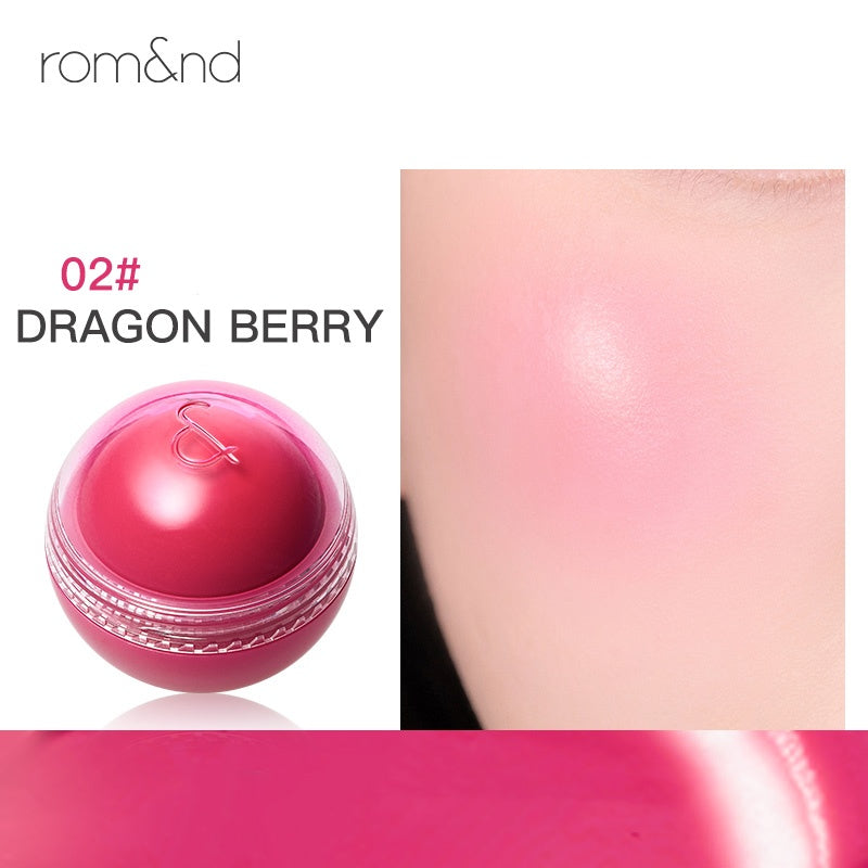ROMAND Juicy Roll Cheek Glossy Makeup Blusher Ball T4838