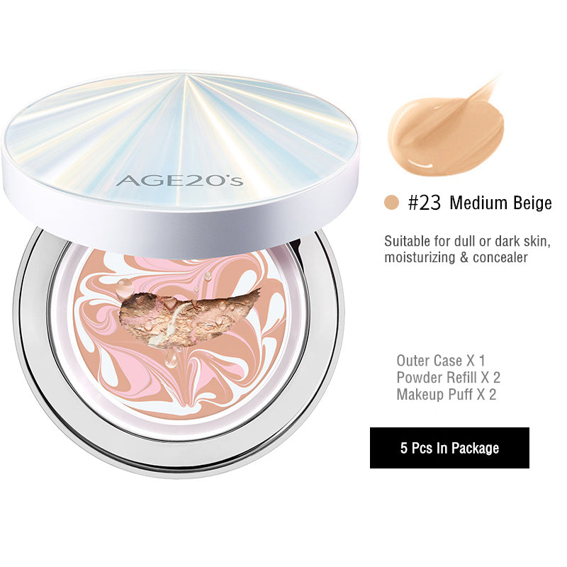 AGE 20's Signature 3-Color Essence Concealer Air Cushion Foundation RX SPF 50+/PA+++ T3473