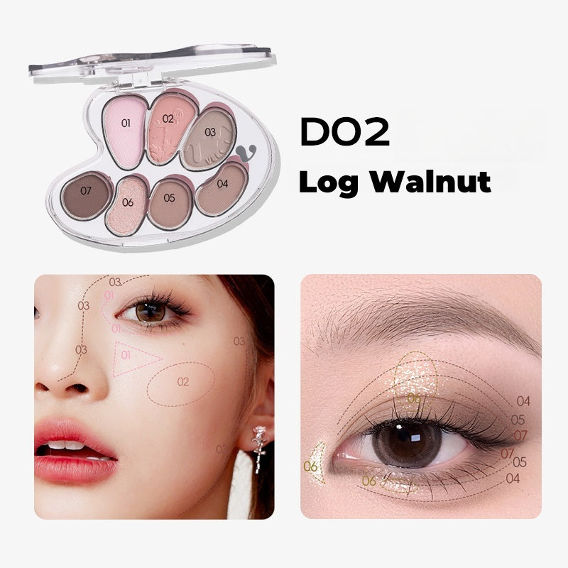 VEECCI Great Artist 7-color Long-wear Multi-use Eyeshadow Palette T4514