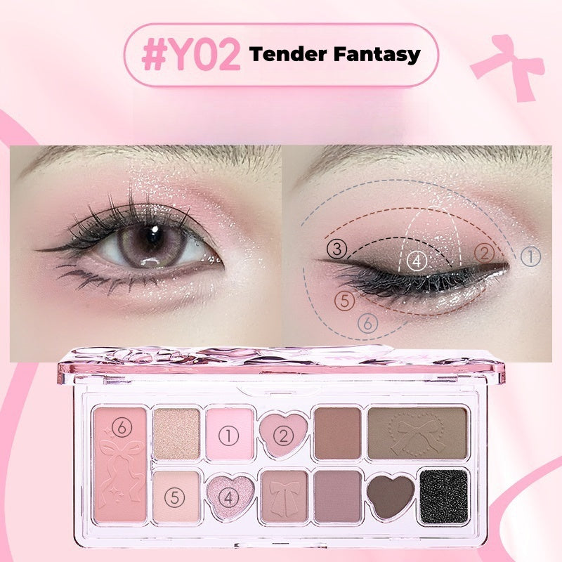 VEECCI Ribbon Fantasy 11-color Multi-use Eyeshadow Palette T4515